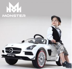 [MonsterToys]몬스터토이즈 벤츠SLS AMG전동차_화이트 _ 유아전동차/아기자동차